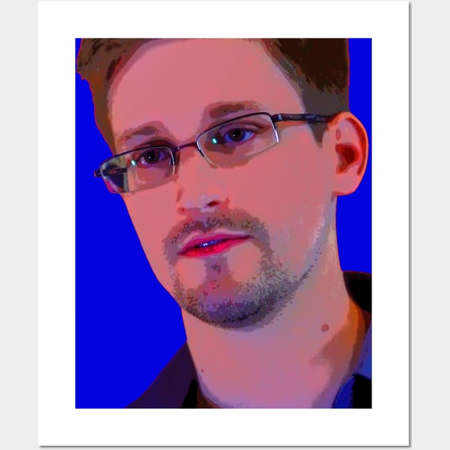 edward snowden Wall Art by oryan80